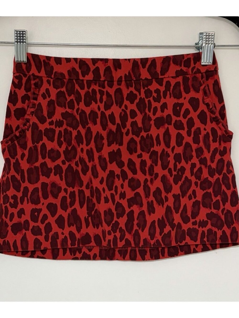 KATE SPADE KIDS GIRLS RED CHEETAH A-LINE SKIRT SZ: 128/ 8Y